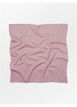 Striped Cotta scarf Mauve Orchid Pink Becksøndergaard 